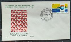 Envelope PVT 196 FIL 1974 Credito Imobiliario e Poupanca Economia CPD SP