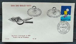 Envelope PVT 287 FIL 1977 Dia do Selo Filatelia CBC e CPD SP