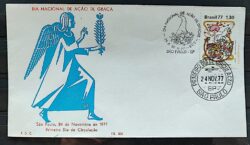 Envelope PVT 302 FIL 1977 Dia de Acao de Gracas CBC e CPD SP