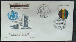Envelope PVT 313A FIL 1978 Dia Mundial de Saude Hipertensao CBC e CPD RJ