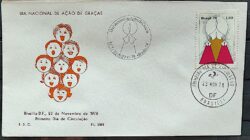 Envelope PVT 338 FIL 1978 Dia de Acao de Gracas Religiao CBC e CPD Brasilia