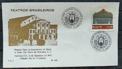 Envelope PVT 340 FIL 1978 Teatros Brasileiros Arte Arquitetura CBC CE