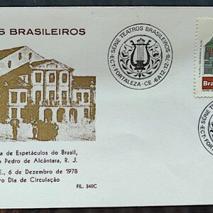 Envelope PVT 340 FIL 1978 Teatros Brasileiros Arte Arquitetura CBC CE
