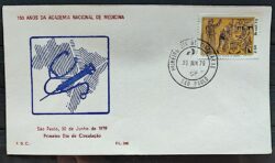 Envelope PVT 348 FIL 1979 Academia Nacional de Medicina Educacao Saude Mapa CPD SP