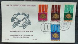 Envelope PVT 361 FIL 1979 Dia da UPU Uniao Postal Universal CBC e CPD RJ