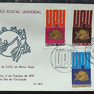 Envelope PVT 361 FIL 1979 Dia da UPU Uniao Postal Universal CBC e CPD RJ