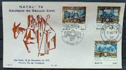 Envelope PVT 363 FIL 1979 Natal Religiao Azulejos CBC e CPD SP