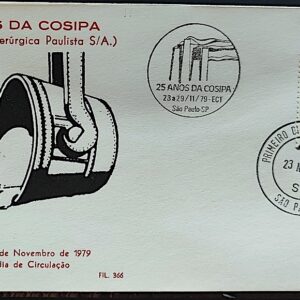 Envelope PVT 366 FIL 1979 COSIPA Siderurgia Industria Economia CBC e CPD SP