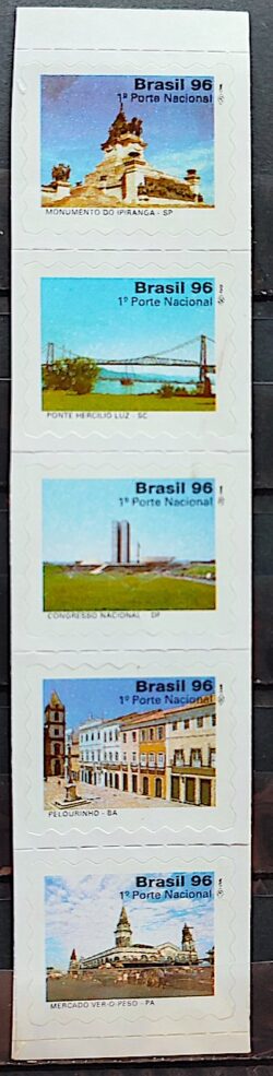 Selo Regular Cod RHM 724 Turismo no Brasil 1997 Serie Completa