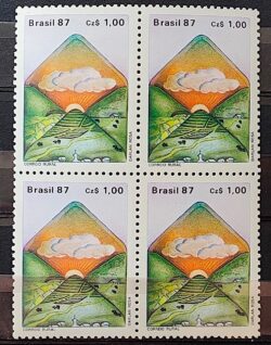 C 1546 Selo Servico Postal Envelope Carta 1987 Quadra