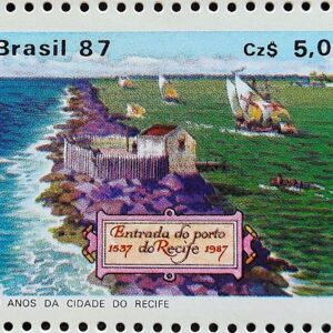 C 1565 Selo 450 Anos Cidade de Recife Pernambuco 1987
