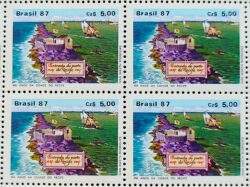 C 1565 Selo 450 Anos Cidade de Recife Pernambuco 1987 Quadra