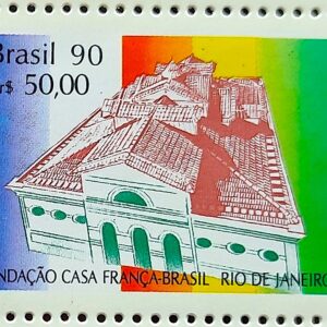C 1691 Selo Fundacao Casa Franca Brasil Rio de Janeiro 1990