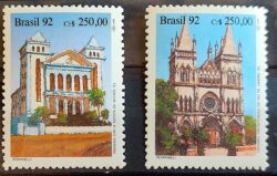 C 1771 Selo Arquitetura Religiosa Igreja 1992 Serie Completa
