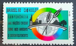 C 1799 Selo Conferencia ECO 92 Rio de Janeiro Meio Ambiente 1992