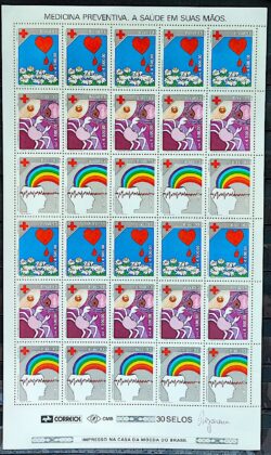 C 1834 Selo Saude e Prevencao Combate ao Cancer 1993 Folha