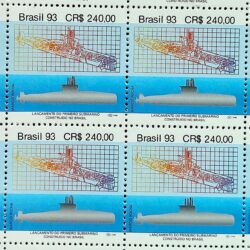 C 1877 Selo Submarino Tamoio Navio Militar 1993 Quadra