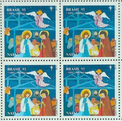 C 1878 Selo Natal Religiao Jesus 1993 Quadra