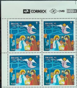 C 1878 Selo Natal Religiao Jesus 1993 Quadra Vinheta Correios