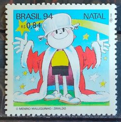 C 1931 Selo de Natal Ziraldo Menino Maluquinho 1994