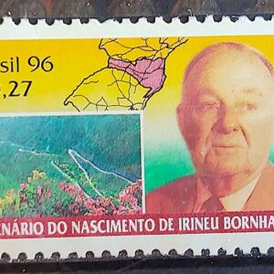 C 1987 Selo Centenario Irineu Bornhausen Santa Catarina 1996