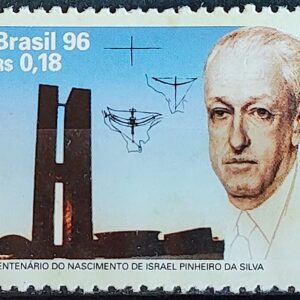 C 1992 Selo Centenario de Israel Pinheiro Brasilia 1996