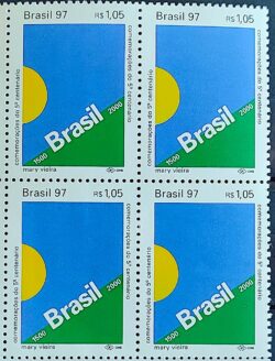 C 2030 Selo 5 Centenario Descobrimento do Brasil Historia 1997 Quadra