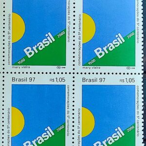 C 2030 Selo 5 Centenario Descobrimento do Brasil Historia 1997 Quadra