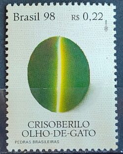 C 2070 Selo Pedras Brasileiras Crisoberilo Olho de Gato 1998