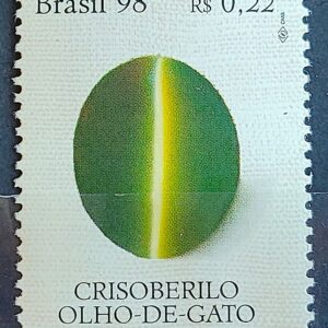 C 2070 Selo Pedras Brasileiras Crisoberilo Olho de Gato 1998