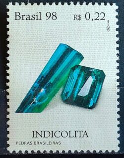 C 2071 Selo Pedras Brasileiras Indicolita 1998