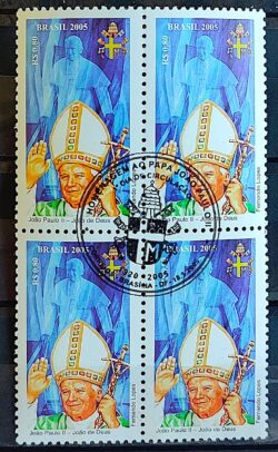 C 2609 Selo Papa Joao Paulo II Religiao 2005 Quadra CBC Brasilia