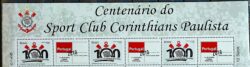 C 3029 Selo Personalizado Corinthians Futebol 2010 Horizontal Portugal Quadra Vinheta Escudo Terno Vinheta