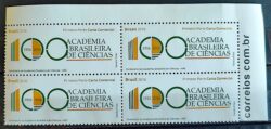 C 3589 Selo Academia Brasileira de Ciencias 2016 Quadra Vinheta Site