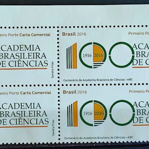 C 3589 Selo Academia Brasileira de Ciencias 2016 Quadra Vinheta Site