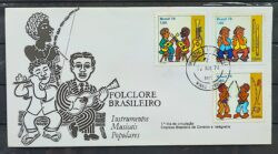 Envelope FDC 158 1978 Folclore Brasileiro Musica Violao Flauta Berimbau CPD MG