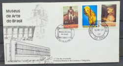 Envelope FDC 198 1980 Museus de Arte Portinari CBC e CPD SP 03