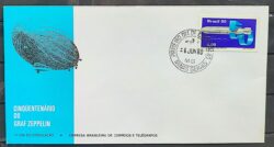 Envelope FDC 199 1980 Balao Graff Zeppelin Aviacao CBC e CPD MG