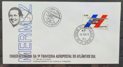 Envelope FDC 200 1980 Travessia Aeropostal Aviao CBC e CPD RJ 03