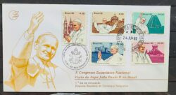 Envelope FDC 201 1980 Papa Joao Paulo Religiao CBC e CPD MG