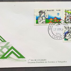 Envelope FDC 218 1981 Jamboree Panamericano Escotismo CPD Campanha