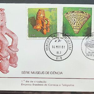 Envelope FDC 220 1981 Museus da Ciencia CBC e CPD RJ 01