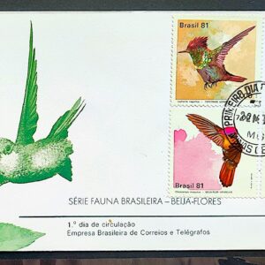 Envelope FDC 221 1981 Fauna Brasileira Beija Flor CPD MG
