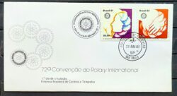 Envelope FDC 222 1981 Convencao do Rotary Internacional CPD SP 01