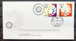 Envelope FDC 222 1981 Convencao do Rotary Internacional CPD SP 02