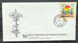 Envelope FDC 230 1981 Pessoas Deficientes CBC e CPD PR