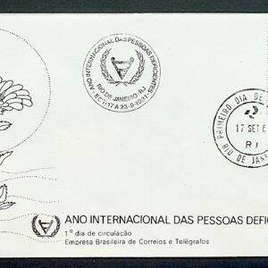 Envelope FDC 230 1981 Pessoas Deficientes CBC e CPD RJ
