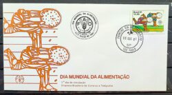 Envelope FDC 234 1981 Dia Mundial da Alimentacao CBC e CPD SP