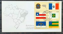 Envelope FDC 238 1981 Estados Brasileiros Alagoas Bahia Pernambuco Sergipe CPD Juiz de Fora