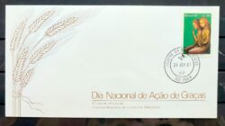 Envelope FDC 239 1981 Dia Acao de Gracas Religiao CPD SP